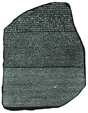 the Rosetta stone
